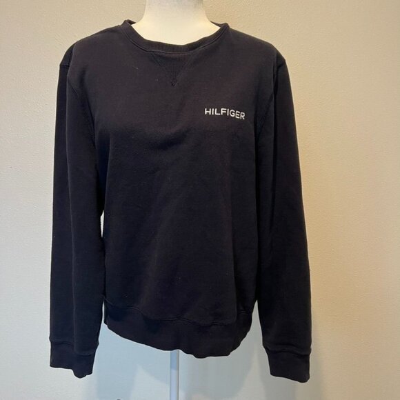 Tommy Hilfiger Embroidered Brand Spell Out Crewneck Sweater Size Medium - Picture 1 of 4